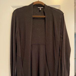 Eileen Fisher Black Organic Linen Sweater, below hip, size L